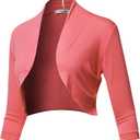 SSoulm Women Pink Cardigan Large Short