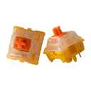 Gateron EF Curry Switches for Mechanical Keyboard 5 pin Linear Swithes Pre-Lubed Factory 50g Keyboard Switch 15mm Spring (70pcs)