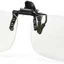 Riwissipa Reading Glasses Clip On and Flip Up Blue Light Blocking Magnifying Glasses Magnifiers Lenses Readers for Unisex (Transparent, 3.5)