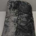 Bedsure GentleSoft Sherpa Fleece Blankets Queen Size for Bed - Thick and Warm Throw for Women and Men, Soft Fuzzy Plush Queen Blanket for Winter, Charcoal, 90x90 Inches