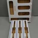 Calmbee Storage Bag Organizer - Foil & Plastic Wrap Organizer with Cutter, Kitchen Storage Compatible with Gallon, Quart, Sandwich, Snack Bags & 12" Aluminum Foil & Wax Paper, White