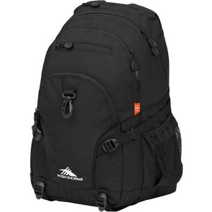 High Sierra Loop Backpack, Travel, or Work Bookbag with tablet sleeve, One Size, Black