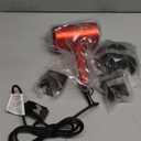 Slopehill Professional Ionic Hair Dryer, Powerful 1800W Fast Drying Low Noise Blow Dryer with 2 Concentrator Nozzle 1 Diffuser Attachments for Home Salon Travel (Agate Red)