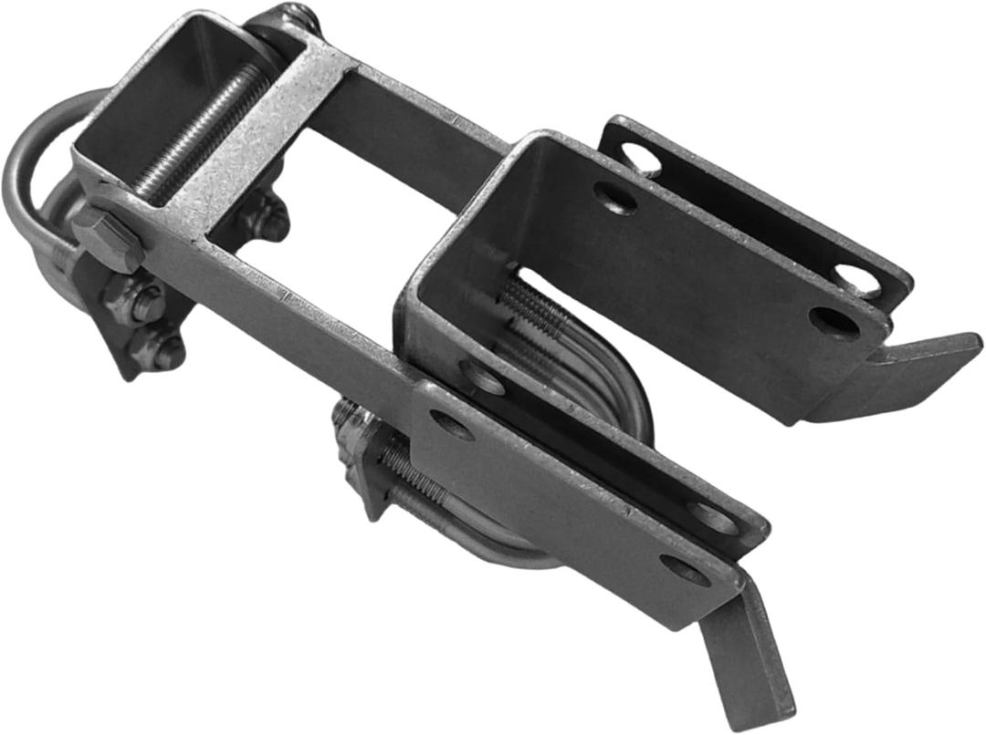 Chain Link Double Gate Latch for 1-3/8" Gate Frames,Farm Gate Latch Strong Arm Double Gate Latch for Swing Gates