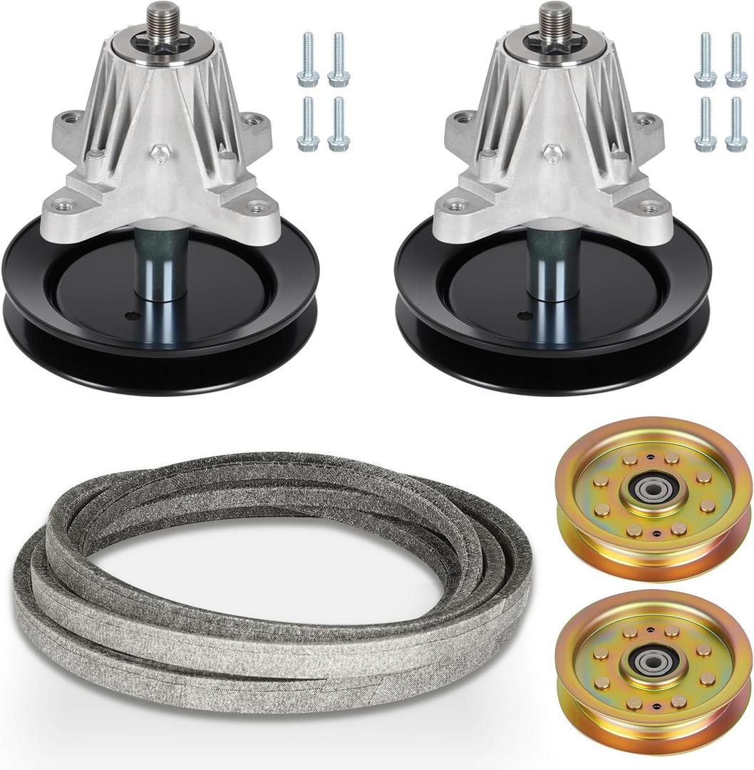 42" Deck Rebuild Kit Fit for Cub Cadet LTX1040 LTX1042 LTX1042KW LTX1042KH EZT-L42, 2 spindles 918-04822 618-04822, 2 Idlers 753-08171 756-04129B, 1 Deck Belt 954-04060 754-04060