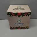 Smart Bird Feeder with Camera, AI Identify Birds Species Solar Powered, 2K HD Video Bird House with Camera, Instant Arrival Alerts, Waterproof Squirrel Proof, Gift for BirdLovers, 2.4GHz WiFi, Green