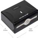 Mind Reader Paper Towel Dispenser, Tri-Fold Towel Holder, Restroom, Wall Mount, Bathroom, Black