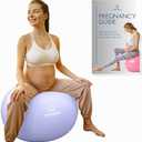 ProBody Pilates Pregnancy Ball - Yoga Ball for Pregnancy with Book, Prenatal, Labor & Postnatal Maternity Exercise