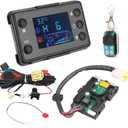 12V Diesel Heater Control Board Diesel Heater Controller Motherboard Parking Heater Control Panel LCD Controller Switch with Sensor Wiring Harness Fits for Chinese Diesel Heaters 5KW