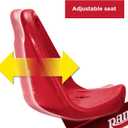 Radio Flyer Deluxe Steer & Stroll Trike, Red, for Kids 2-5, 2-in-1 Parent Steer Tricycle, Removable Push Handle, Adjustable Seat, Steel Frame, Covered Storage Bin, Tricycle for Toddlers and Kids