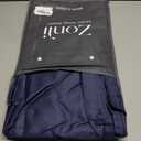 ZonLi 60"x80" Navy Blue Duvet Cover, Oeko-texCertified 100% Cotton, Queen Size RemovableDuvet Cover for Weighted Blanket