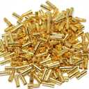 50 Pairs ShareGoo 3.5mm Male Female Gold Banana Plug Bullet Connector Plug for RC Battery ESC Motor with 1 Lipo Battery Strap