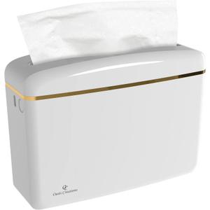 Countertop Multifold Hand Paper Towel Dispenser by Oasis Creations, Single Sheet Dispensing Glossy White