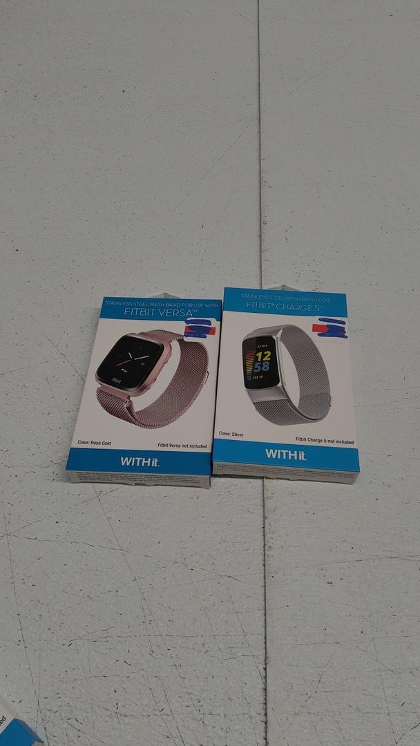 STAINLESS STEEL MESH BAND FOR USE WITH FITBIT VERSA ROSE GOLD 2 Pact