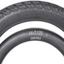 Heavy-Duty 14 x 2.125 57-254 Tire and Tube Set with Angled Valve Stem 14 Inch Electric Scooter Tire Tube for Replacement Electric Scooters and E-Bike Tires 1 Set, 212/32R14