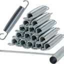 5.5-7 Inch Trampoline Springs Heavy Duty Stainless Steel ReplacementSpring, Set of 16 (5.5 inch)