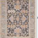 Kuden 6x9 Area Rug, Machine Washable Living Room Rug, Vintage, Non-Slip