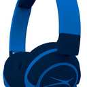Altec Lansing Kid Safe 2-in-1 Wireless Bluetooth Headphones - Crystal Clear Sound, Safe Volume Limiting, Foldable Design - Enjoy Audio and Protect Your Child's Hearing (Knight Blue)