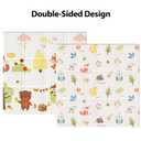 XVISHX Baby Play Mat, 50 x 50 Inch Play Mat Perfect for Use Baby Playpen, Foldable Baby Foam Playmat for Floor, Portable Waterproof Activity PlayMats for Babies, Infants and Toddlers