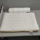 1 Packs Flat Pillows for Sleeping Thin, 2.5 inch Height Ultra Thin Pillows,100% Cotton Slim Bed Pillows for Stomach Sleeper,Standard Size - 18x26 in - 1pcs