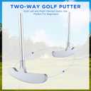 Wettarn 3 Sets Golf Putter Two Ways for Men Women Kids Club with 6 Practice Golf Balls for Left or Right Handed Golfers Indoor Outdoor
