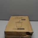 Lamosi 100 Pack 16 oz Clear Plastic Cups with Lids and Straws, Disposable Plastic Coffee Cups with Lids for Iced Coffee, Cold Beverages, Smoothies and To-Go Drinks