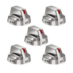DG64-00473A Burner Control Dial Knob Range Oven Replacement Compatible with Samsung Gas Stove Knob NX58H5600SS NX58F5700WS NX58H5650WS NX58J7750SS NX58M6850SS (5pcs)