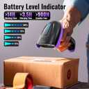 Tera Barcode Scanner Wireless Versatile 2-in-1 (2.4Ghz Wireless + USB 2.0 Wired) with Battery Level Indicator, 328 Feet Transmission Distance Rechargeable 1D Laser Bar Code Reader Handheld 5100 Purple