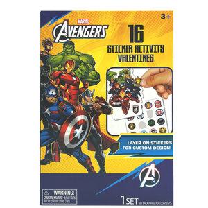 Marvel Avengers 16 Sticker Activity Valentines