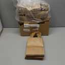 Gift Bags 8.25"X5.9 "X3.15" 100pcs Brown Kraft Paper Bag with Handles for Small Business Christmas Bulk, Wedding, Party Favor, Shopping, Lunch, Halloween Trick-or-Treat Bags