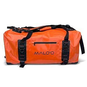 Malo'o Airtight Waterproof Adventure Duffle - Ideal for Kayaking, Camping, Beach, Fishing, Boating, Hiking - Water-Tight Zipper
