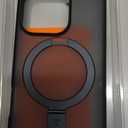 TORRAS Ultra-Magnetic Ostand for iPhone 16 Pro Case, [Compatible with MagSafe] [Flexible Stable Stand] Military-Grade Protection Translucent Slim Anti-Scratch Ring Kickstand, Frosted Black 6.3"