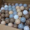 GOGOSO Balls for Ball Pit - Plastic Ball for Toddlers 1-3, Baby Kids Ball Pool Decoration 50 100 200 300 500 1000 (Grey+Coffee+ Beige+White, 1000 Balls)