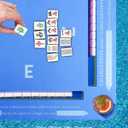 Floating Mahjong Table for Pool Double Side Poker Float Board for Card Games Scrabble Dominoes Mahjong Game Tray for Water Swimming Pool and Hot Tub Summer Beach Party Supplies