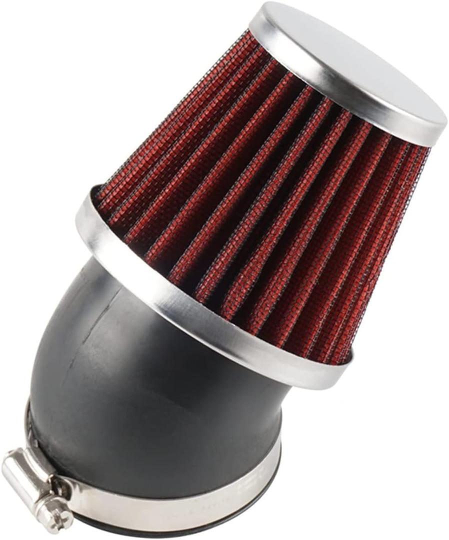 Evermotor Air Cleaner Carburetor Motorcycle Air Filter 37mm 38mm 39mm Perfect for 50cc 70cc 90cc 110cc 125cc 150cc Pit Bike,Moped,ATV,SSR,TTR (Red)