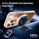 SMARTDEVIL Magnetic MagSafe Case for iPhone 16 Pro Max, Strong Magnetic Clear Shockproof Cover with 2 Screen Protectors, Ultra-Slim Anti-Yellowing Phone Case-Clear (White)