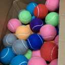 SHYUJAJIE Tennis Balls, 90 Pack Training Tennis Balls Bulk, High Elasticity Practice Tennis for Beginner, Exercise Playing Balls for Pet Dog, 2.58inch