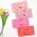 CLLOT Super Stretchy Soft Knot Headbands with Hair Bows Head Wrap Hair Accessories For Newborn Baby Girls Infant Toddlers Kids