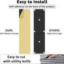 Art3dwallpanels 10 Pack Acoustic Panels, 48" X 12" X 0.43" Soundproof Wall Panels, Self Adhesive High Density Sound Absorbing Acoustic Treatment for Recording Studio, Office, Grey and Black