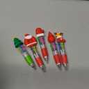 JOYIN 24 PCS Christmas Multicolor Pens Bulk For Kids, 4 Colors in 1 Ballpoint Pen for Xmas Party Favors, Christmas Stocking Stuffers For Students Teacher Classroom Prize Gifts, Goodie Bag Fillers