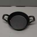 Mini Cast Iron Skillets 6.3 x 6.3 x 1.5 Inch Cast Iron Pan Small Ramekin Set Black Casserole Dish Cookware Oven Safe Mini Skillets for Kitchen Indoor Outdoor Picnic (1 Pack)