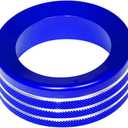 4WD Knob Cover for Chevy Colorado 2024 2025 2026 Interior Accessories Gear Shift Four-Wheel Drive Switch Cover Center Console Aluminum Ring Decor (Blue, 4WD Models)