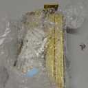 EZYDECOR Shelf Bracket 8 Inch Gold Shelf Brackets Wall Mounted Industrial Shelving Brackets Metal Shelf Support with Lip (6 Pack)