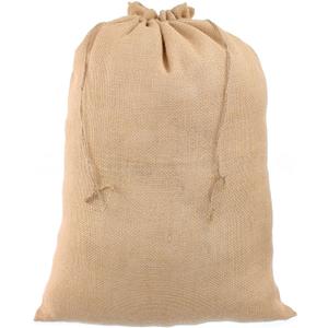 CleverDelights 18" x 24" Burlap Bags - 2 Pack - 18x24 Inch Jute Burlap Drawstring Sacks