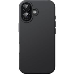 JETech Liquid Silicone Case for iPhone 16 6.1-Inch, Silky Soft Touch Full-Body Protective Phone Case, Anti-Scratch Shockproof Cover with Microfiber Lining (Black)