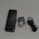 Netzu 3-in-1 Digital Clocks for Living Room with Temperature, Date & Time Display - 4 Levels Birghtness, 3 Volumes, Small & Compact Plug-in Alarm Clock for Bedroom, Office (Black)