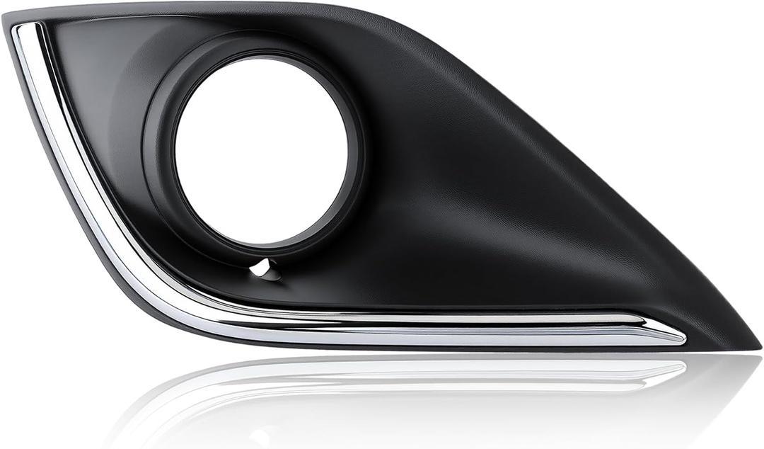 Front Left Driver Side Fog Light Chrome Cover Fit for Mitsubishi Outlander 2016-2019