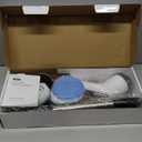 Electric Spin Scrubber - Cordless Bathroom Scrubber with 7 Brush Heads - Dual Speed IPX7 Waterproof Power Scrubber for Heavy-Duty Bathtub, Glass, Tile, and Car Cleaning (White)