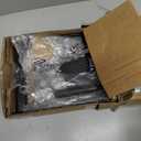 FEED GARDEN Fireplace Tools Set 5 Pieces, 30 Inch Modern Wrought Iron Outdoor Fireplace Accessories Set Long Holder Indoor with Poker, Tongs, Shovel, Brush, Base Black