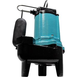 Little Giant 10SC-CIA-SFS 115-Volt, 7200 GPH, 1/2 HP Automatic Cast Iron Sewage/Effluent Pump with Integrated Snap-action Float Switch and 20-ft. Cord, Blue, 511431